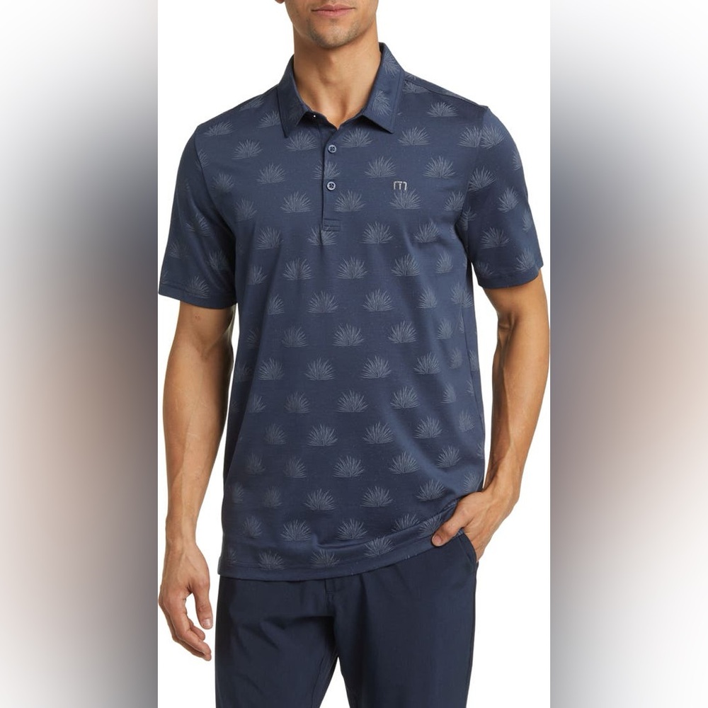 TravisMathew At the Buffet Cotton Blend Polo - Men’s Large